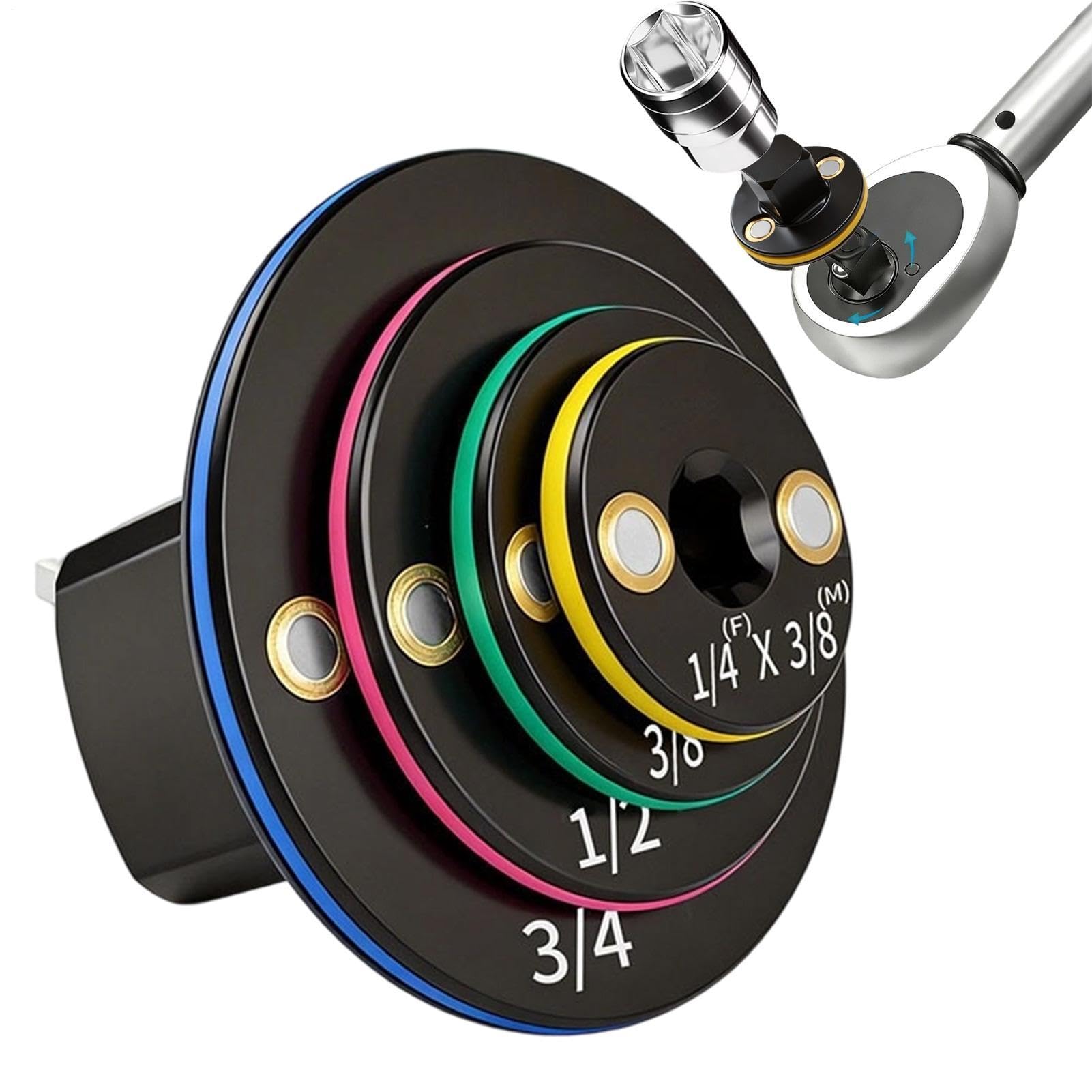 Adaptateur de douille triangulaire à profil bas et convertisseur magnétique