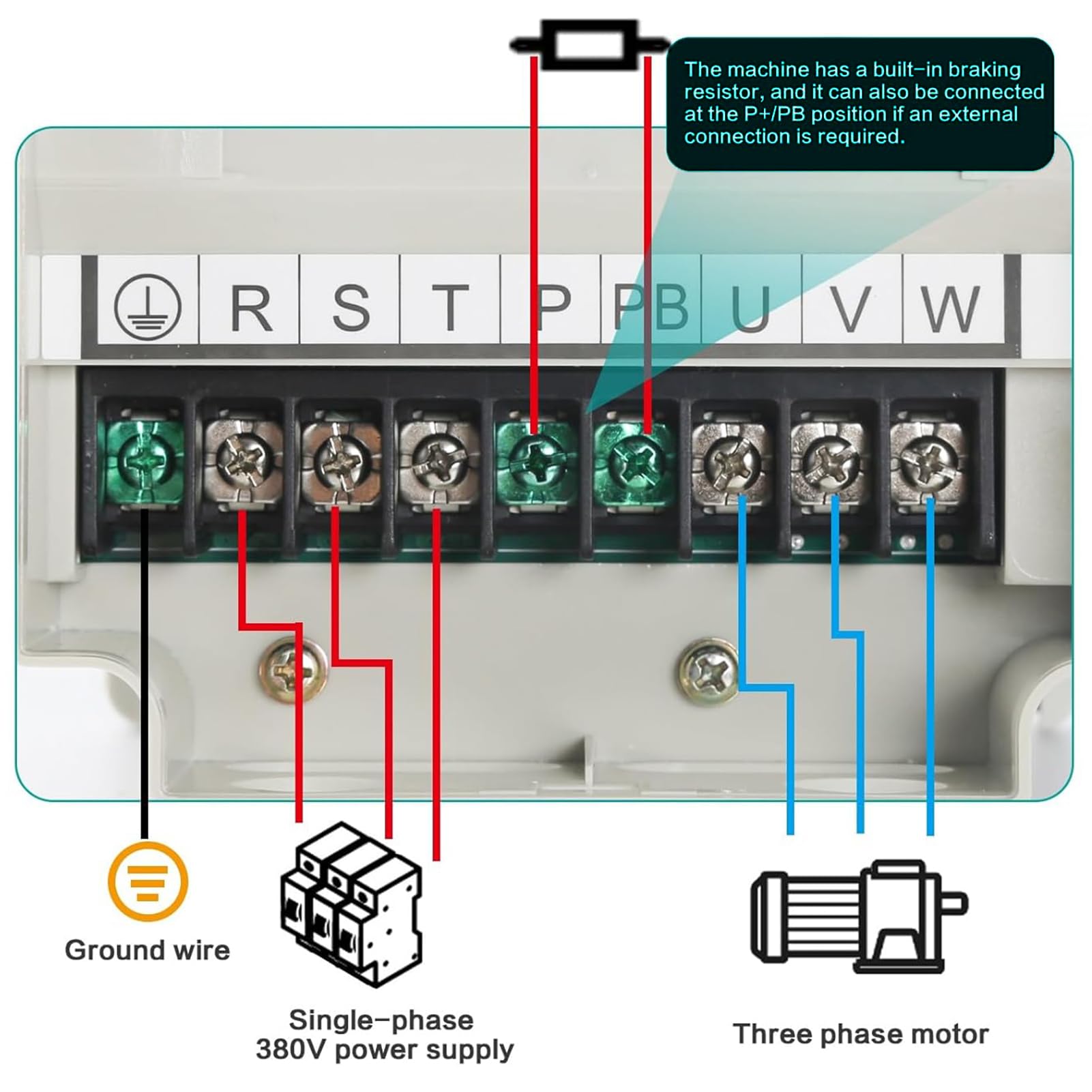 Frequenzumrichter mit 380V, 5,5kW Dreiphasige Motoren Dreiphasiger Eingang 380V Antriebe mit Variabler Geschwindigkeit Wechselrichter VFD Motordrehzahlregler