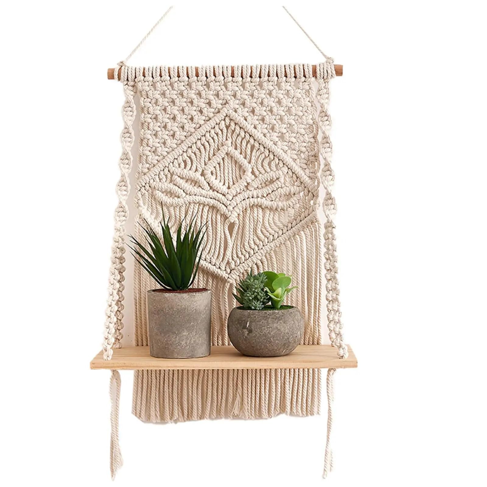 Tapestry Wall Hanging Macrame Wall Hanging Shelf Hanger For Indoor Bedroom