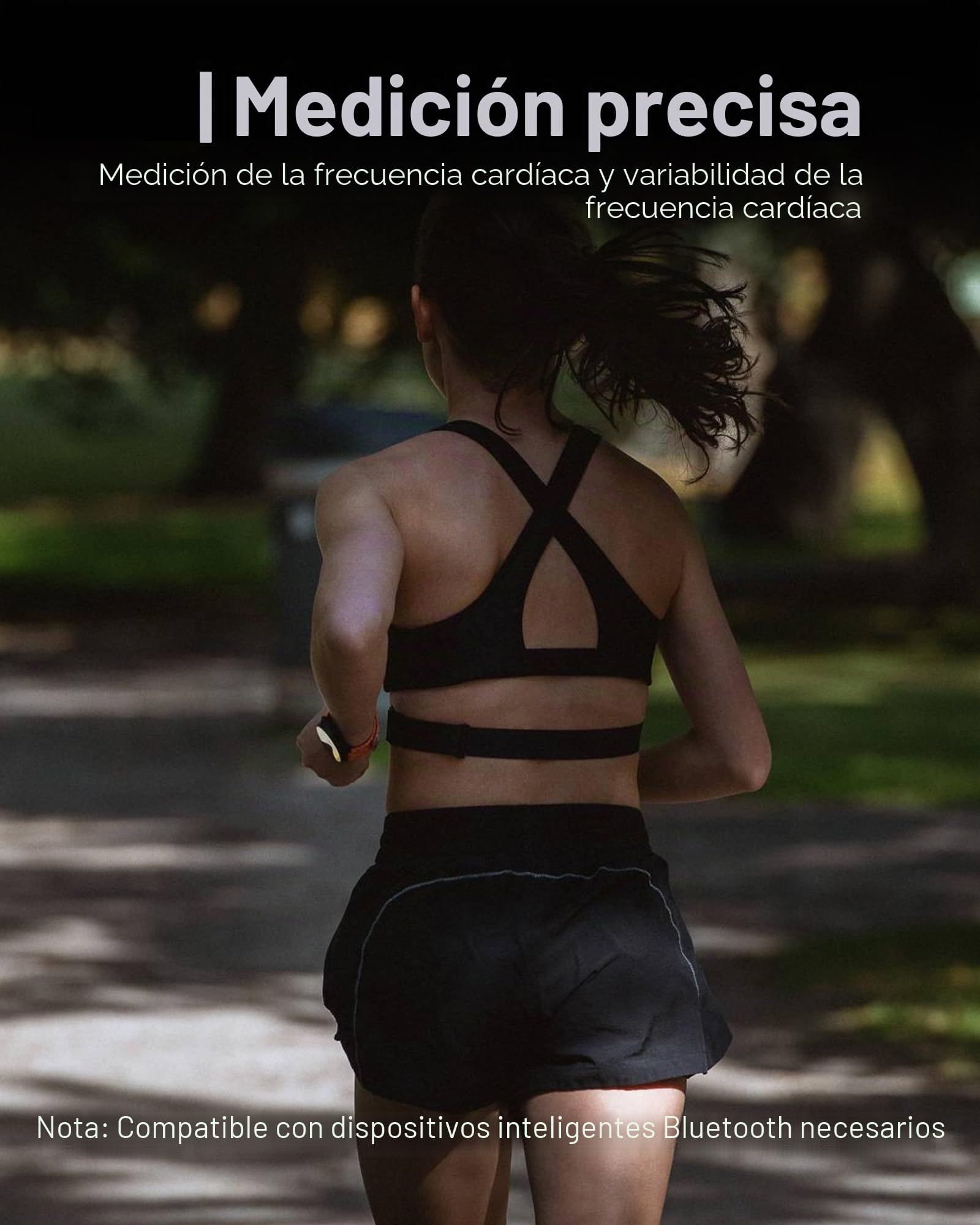 SUUNTO Cinturón Inteligente de frecuencia cardíaca: Seguimiento Superior de la frecuencia cardíaca, Ajuste cómodo, Negro