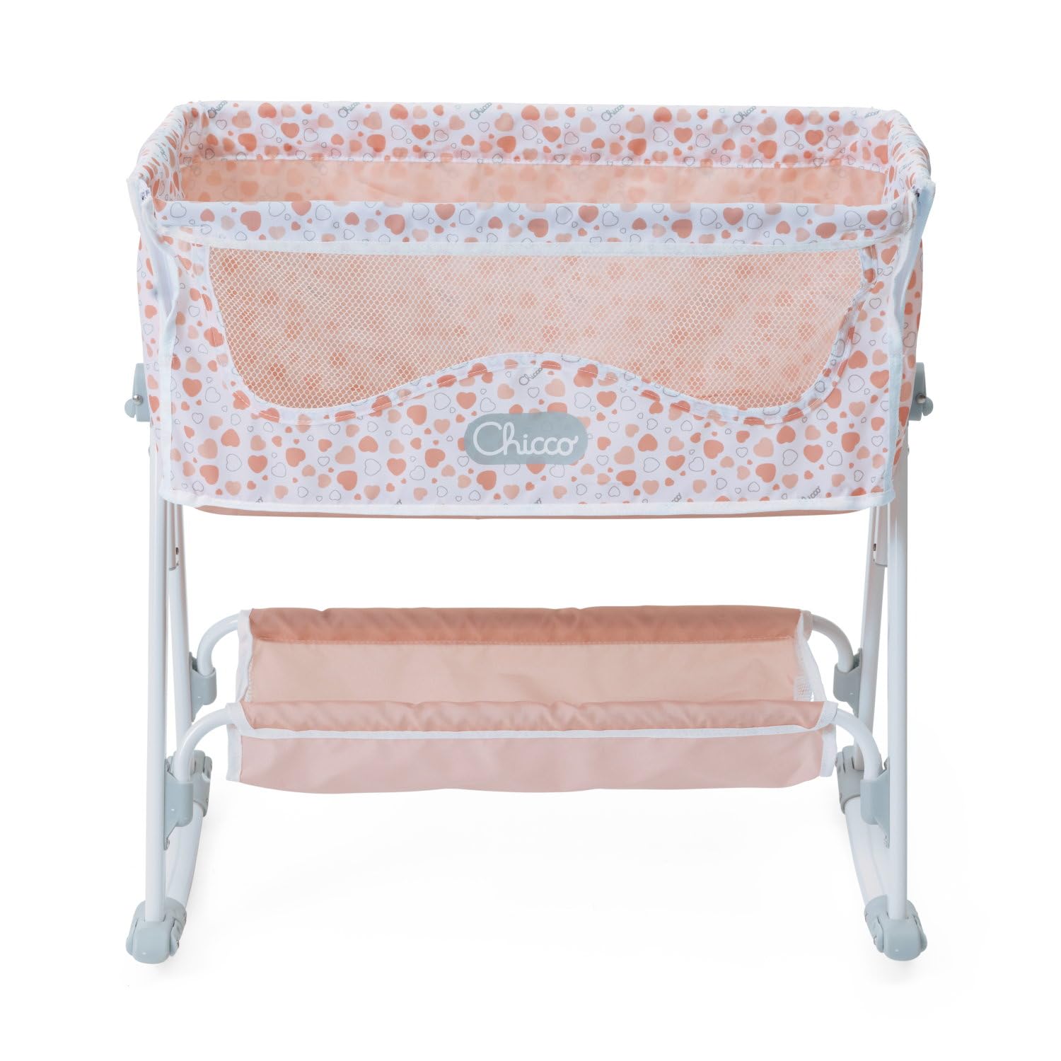 Chicco Next2Me Go Berceau Bébé Lit Latéral, Compatible avec Plusieurs Lits, Réglable en Hauteur, Bonne Circulation d’Air, Berceau de Voyage, Lit de