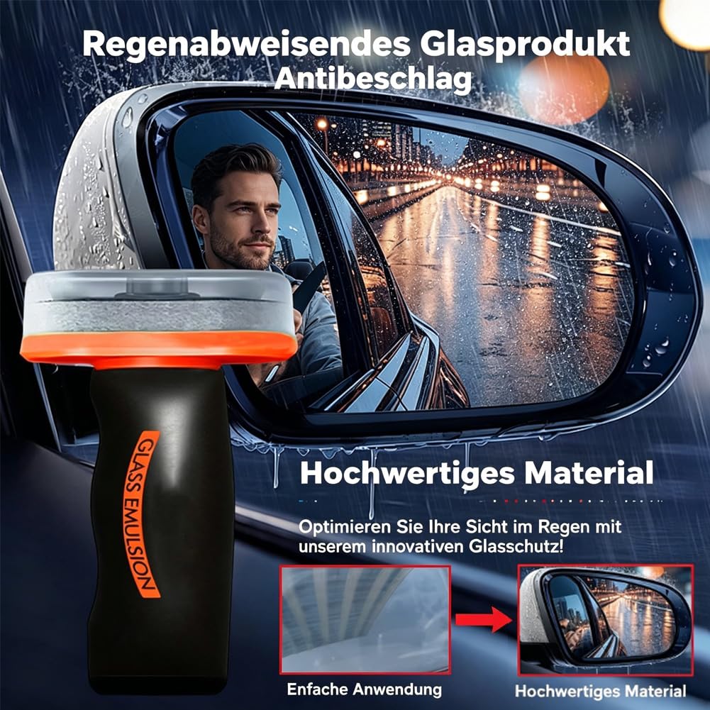 Auto Glasreiniger & Glass Emulsion Cleaner, Glass Oil Film Cleaner, Effektiver Scheibenreiniger Auto für Windschutzscheiben, Beseitigt Ölfilme & Schmutz, Verbessert Sicht und Fahrsicherheit (5PC)