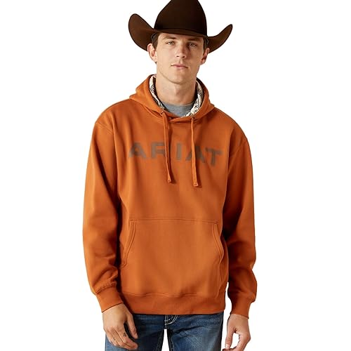 mens Ariat Stitch Shield Logo Hoodie