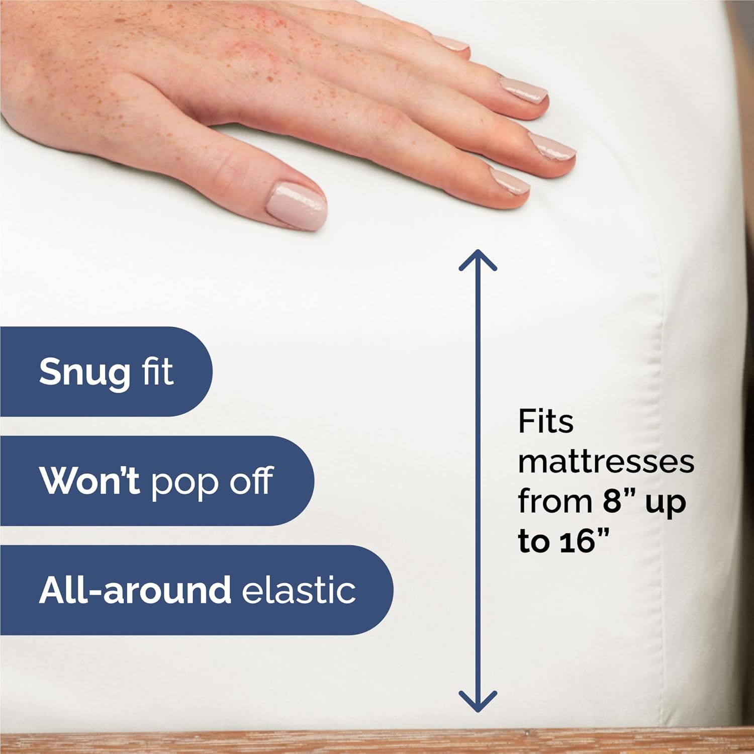 Split King 7 Piece Sheet Set - Comfy, Breathable & Cooling - Soft Hotel Luxury Bedding for Women, Men, Kids, Teens & Children - 1 Flat & 2 Fitted Sheets & 4 Pillowcases w/ Deep Pockets - Antique White
