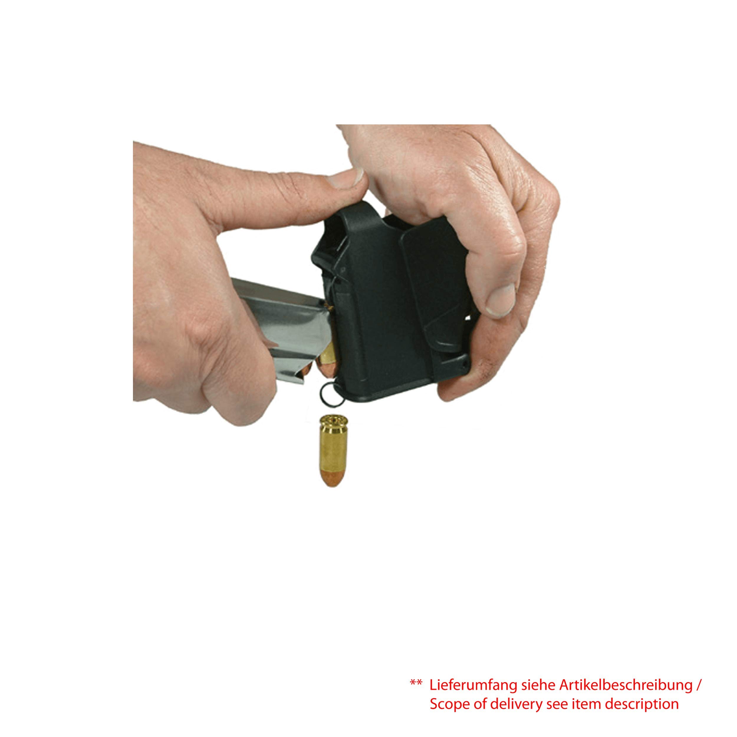 maglula 9 mm to .45ACP universal Pistol Magazine Loader – Dark Green UP60DG