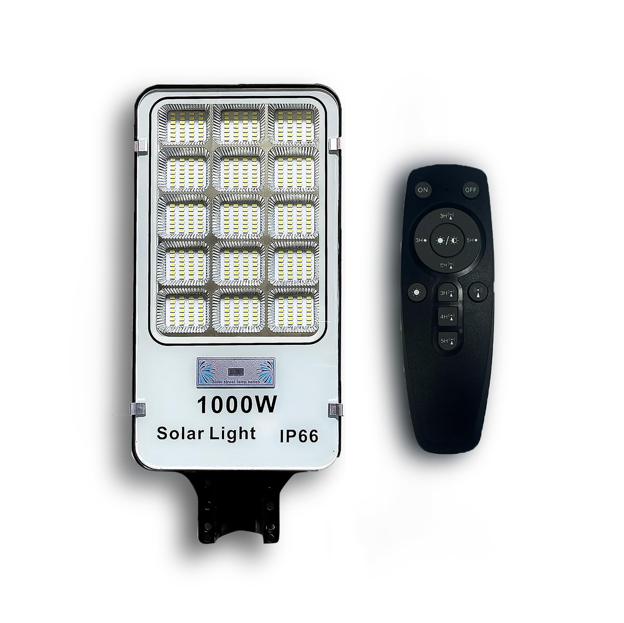 Lampione Solare LED Esterno 1000W con Sensore Crepuscolare e di Movimento, 420 LED 6500K, Telecomando Incluso, Impermeabile IP66, Luce Ultra Luminosa per Giardino, Cortile, Parcheggio