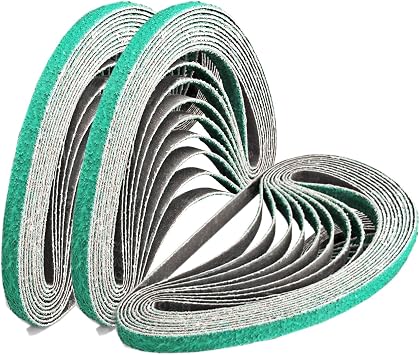 20 Pack 60 Grit 3/8"x13"Zirconia Air Sanding Belts,3/8x13 Inch Sander Belt