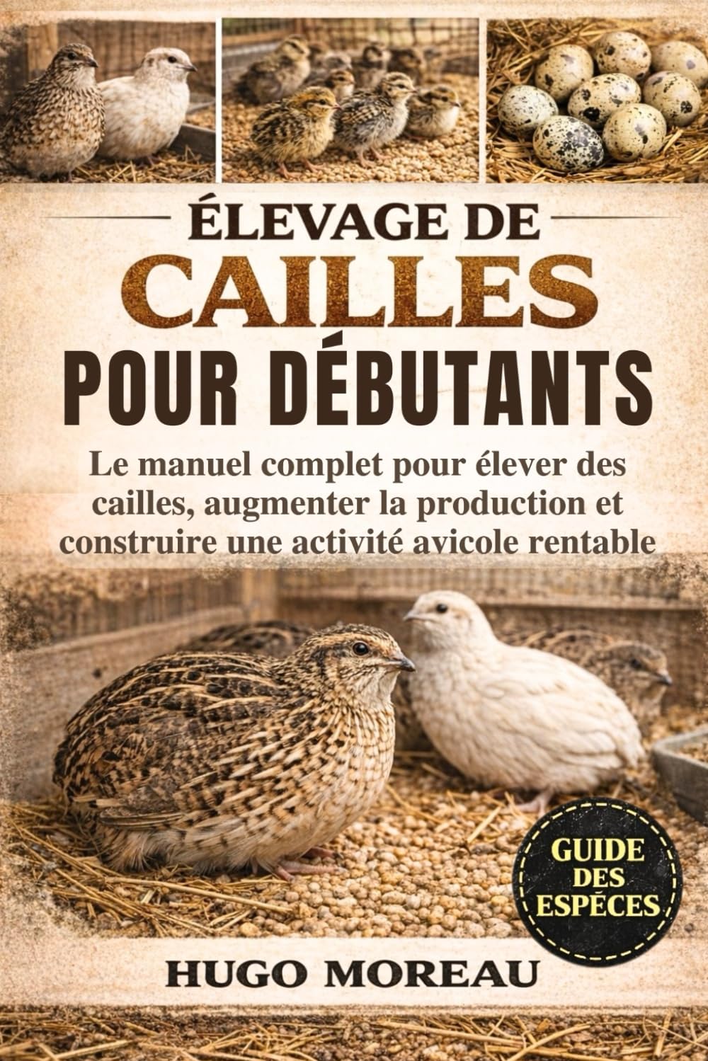 ÉLEVAGE DE CAILLES POUR DÉBUTANTS: Le manuel complet pour élever des cailles, augmenter la production et construire une activité avicole rentable
