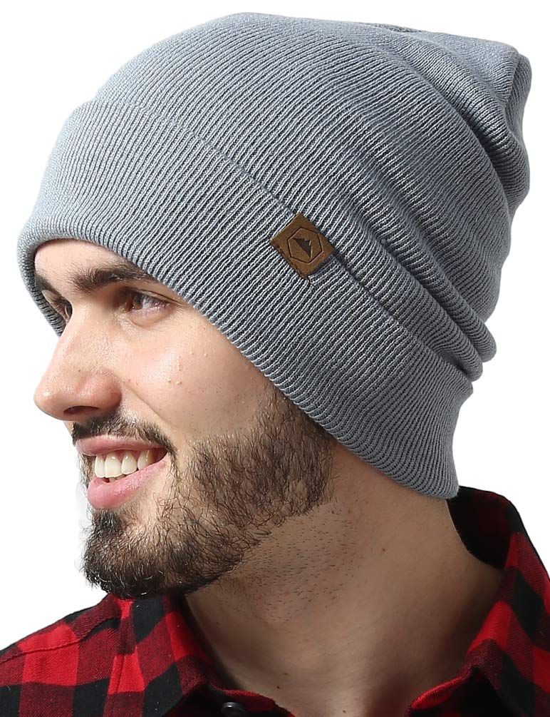 Tough HeadwearRobust Beanie hat with Cuffs for Men
