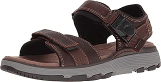 mens leather sandals clarks