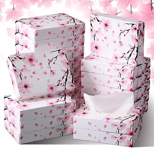 24 paquetes de 960 hojas de pañuelos faciales desechables para automóvil, cajas faciales de viaje para automóvil, cajas suaves de acuarela de 2