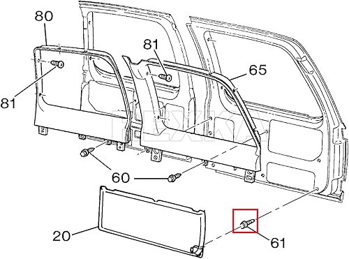 Miniatura 6 de Rexka 15 clips de retención para panel de moldura de puerta, 15612948, compatibles con GM Chevrolet GMC Tahoe Suburban Yukon Blazer Cadilac Escalade