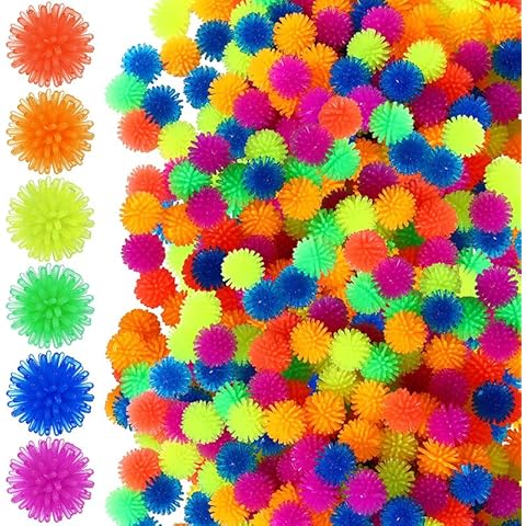 FOUTP Mini Rainbow Spiky Stress Balls Cover