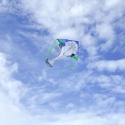 Miniatura 2 de In the Breeze Sea Life Fly-Hi Kite, cometa de una sola línea, tela Ripstop, línea y bolsa incluidas