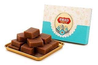 Swad Sweets Fresh | Pahadi -Chocolate Mithai | Taste Of Uttarakhand | Traditional Sweet Made With Pure Desi Ghee,Khoya, (Pack Of 1) (1KG)