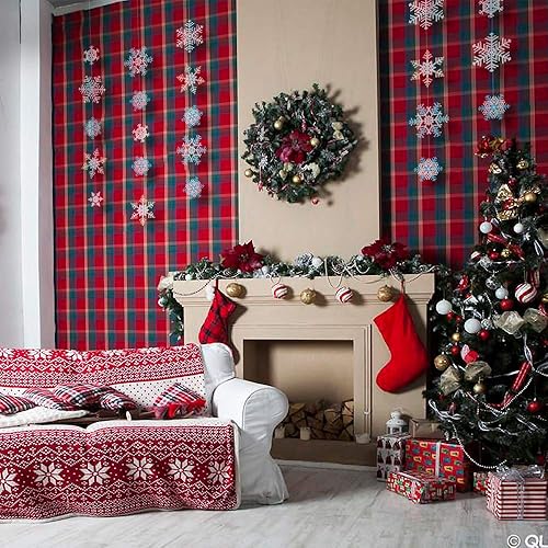 Miniatura 7 de Kit de cuentas fusibles de copos de nieve, adorno de copo de nieve hecho para ti mismo, gran recuerdo de fiesta de Navidad