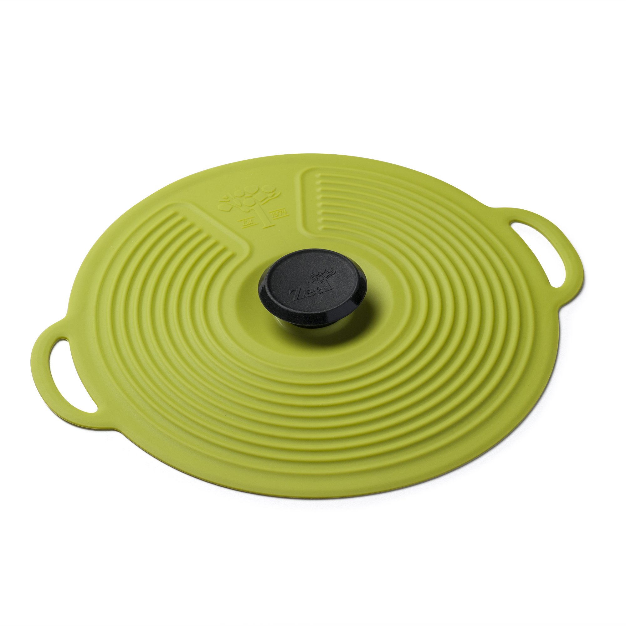 Zeal Coperchio a Chiusura ermetica per Cottura e conservazione, Riutilizzabile, Eco-Friendly, Design Classico, Silicone, Sage Green, 23 x 28 x 2.5 cm