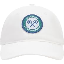 Prince Men's Doubles Adjustable Cap in Chambray, Moisture Wicking Sweatband & UPF 40 Sun Protection