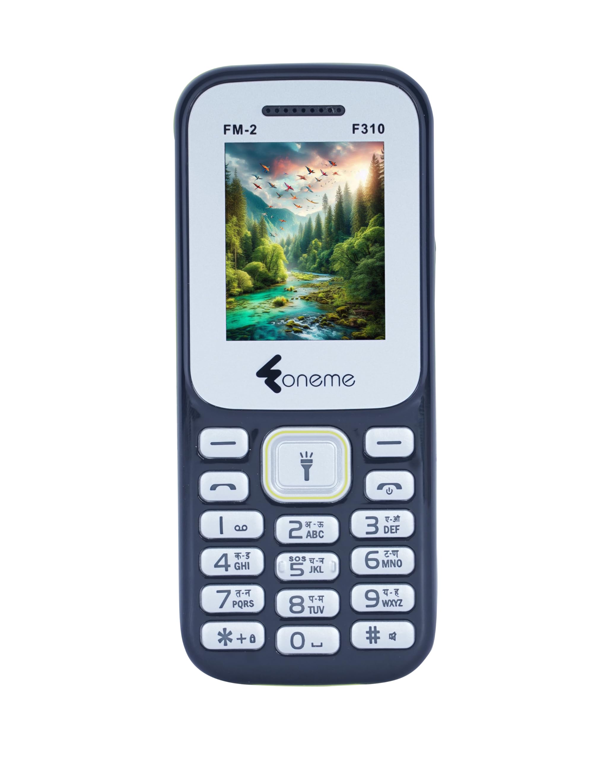 F310 Dual Sim |Keypad Mobile| with 1.8" Display | Voice Changer | Auto Call Recording | Long Lasting Battery | Wireless FM | Digital Camera | Feature Phone | Torch | Black-image-1