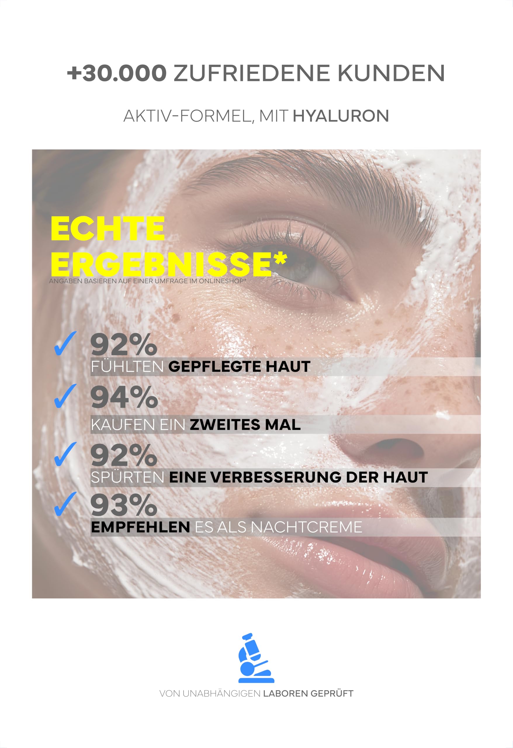 Nachtcreme, Gesichtscreme & Handcreme: Tallow Creme mit Hyaluronsäure (Hyaluronic Acid), Aloe Vera & Vitamin E; Feuchtigkeitscreme für trockene, raue & empfindliche Haut