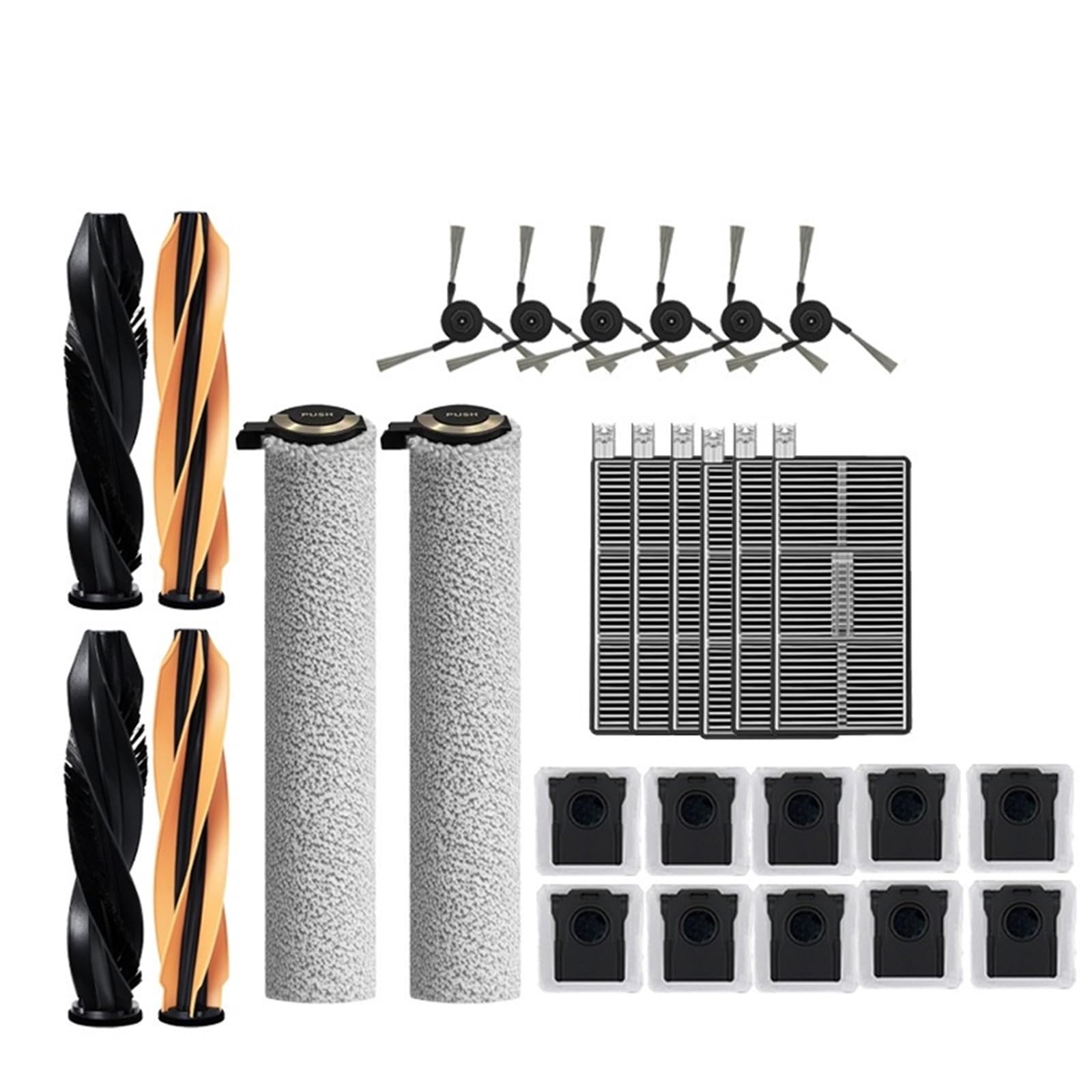 Kompatybilny z Dreame Aqua10 Roller kompatybilny z Aqua 10 Ultra Roller akcesoria szczotka główna filtr Hepa Roller Mop Części zamienne (2)