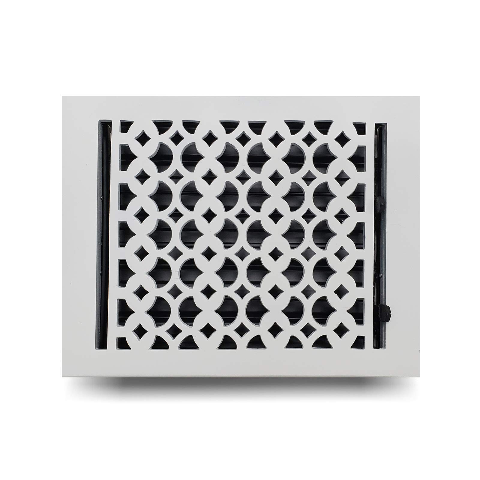 Registre de sol en fonte d'aluminium fini les grilles déformées 8x10