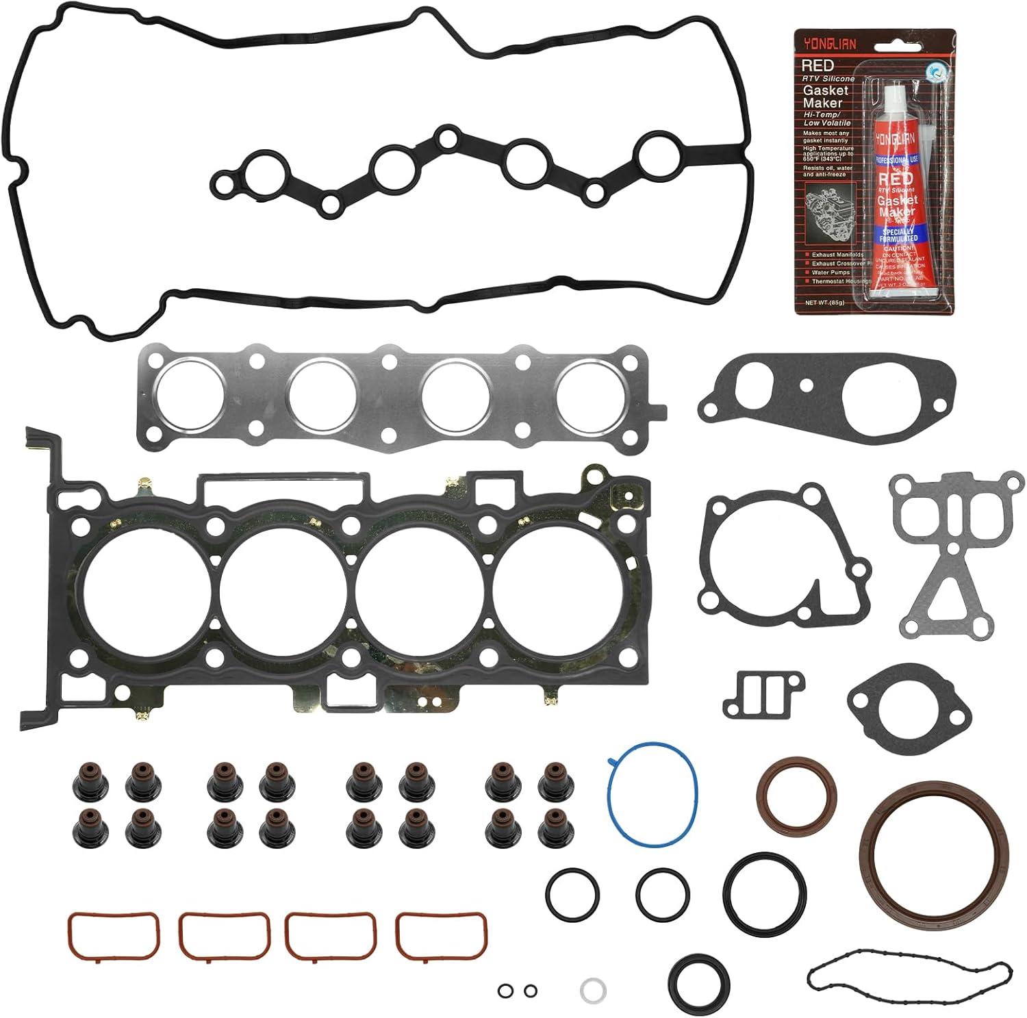 G4KJ 2.4L Engine Rebuild Overhaul Kit with Crankshaft & Connecting Rods for Hyundai Tucson Sonata Santa Fe, for Kia Sorento Optima & Sportage 2011-2020 Replace OE 23510-2G500 23111-2G200
