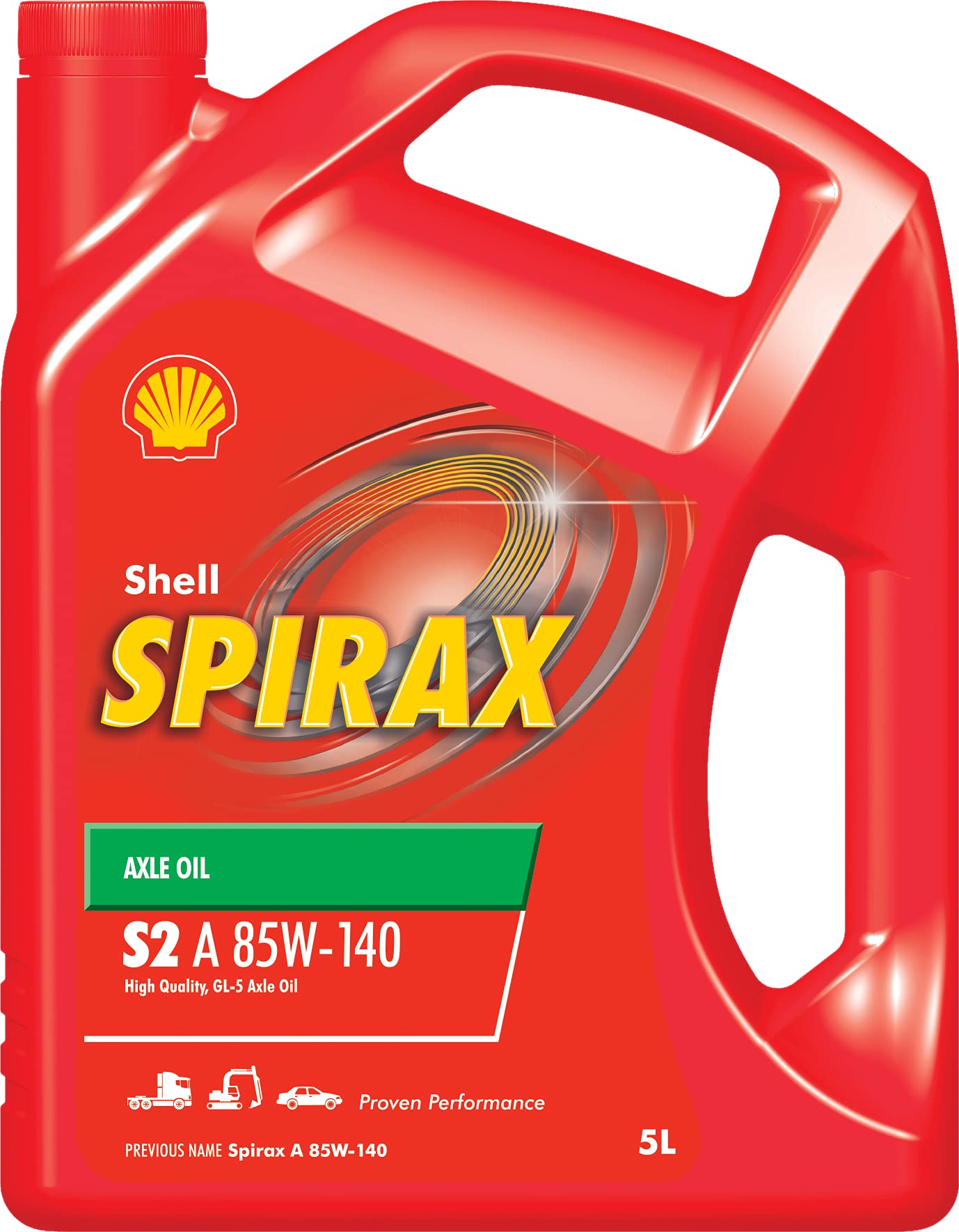 Shell Spirax S2 A 85W-140 API GL-5 Axle Oil for Cars of all fuel types (5 L)