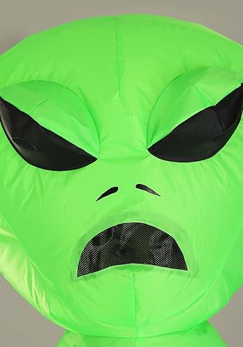 Vista 5 de Disfraces inflables con temática espacial para adultos Disfraces de alienígenas verdes Disfraz de barco cohete Cosplay de astronauta