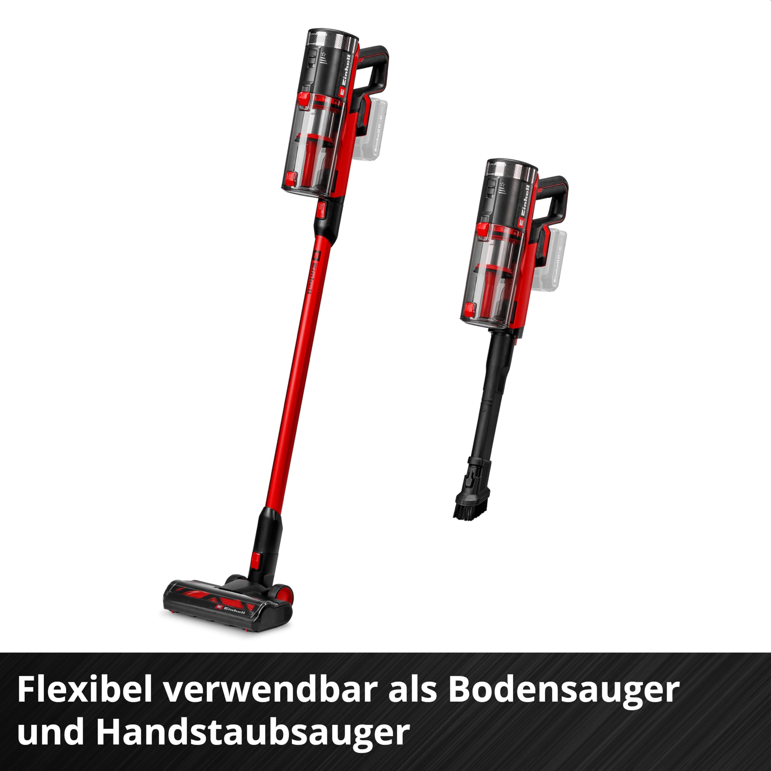 Einhell Akku-Stielstaubsauger TE-SV 18/270 Li B PXC (18 V, Brushless, 270 mbar, beutellos, 3 Leistungsmodi, 3-Fach Filtersystem, inkl. Akku und Zubehör)