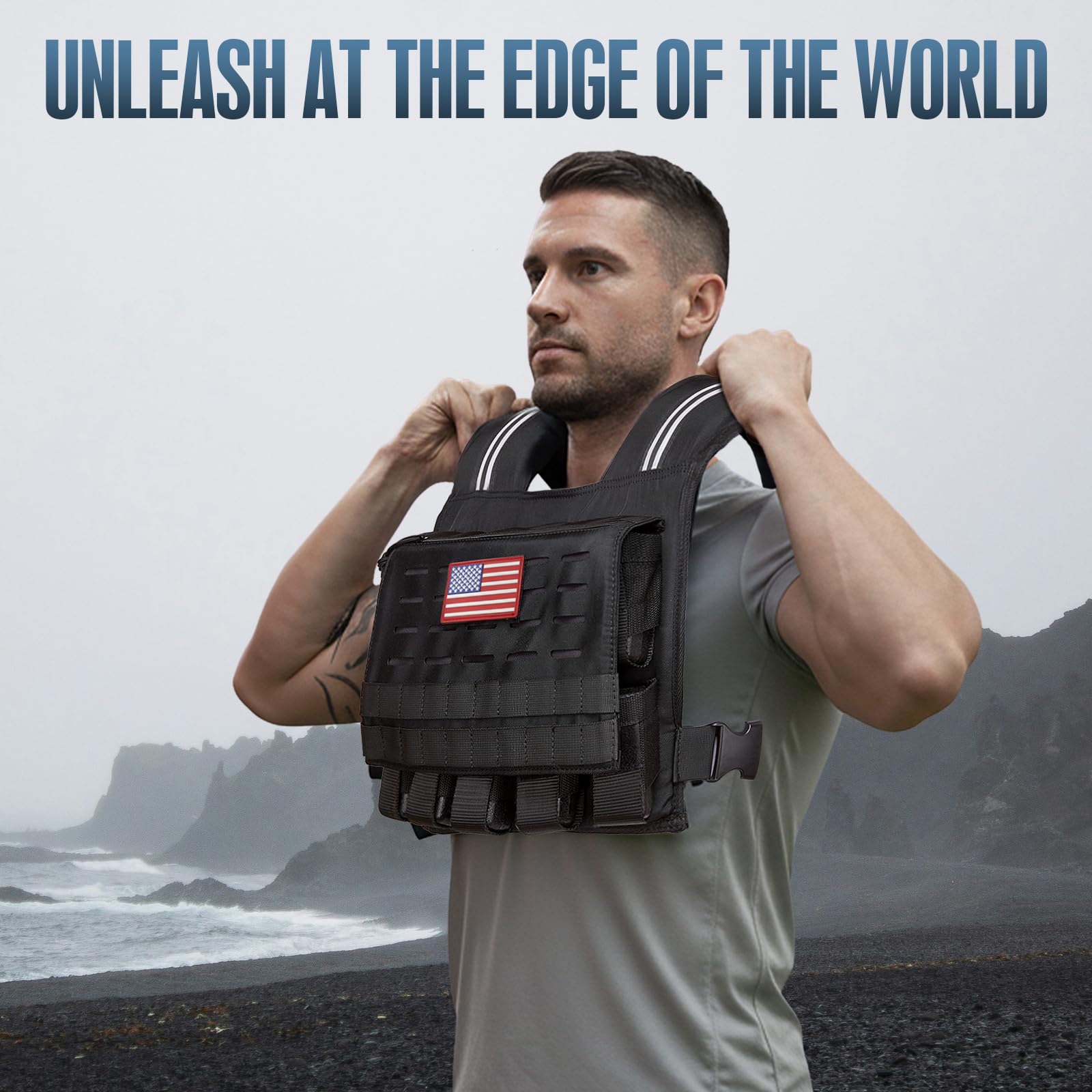 Amazon.com : KRYLIX Tactical Weighted Vest Adjustable for Men and