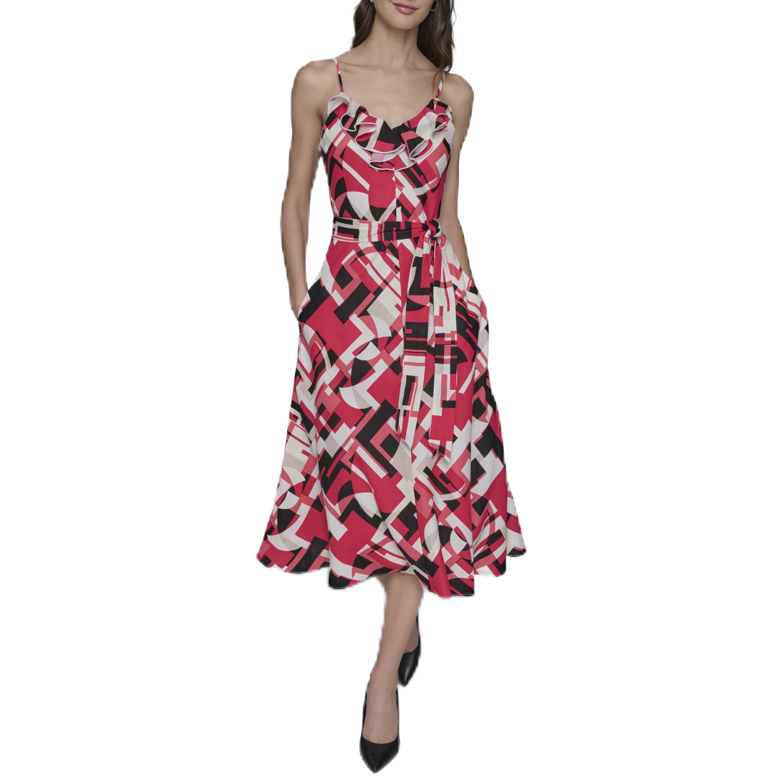 Karl Lagerfeld Paris Casual Summer Bright Dress Vestido Informal para Mujer