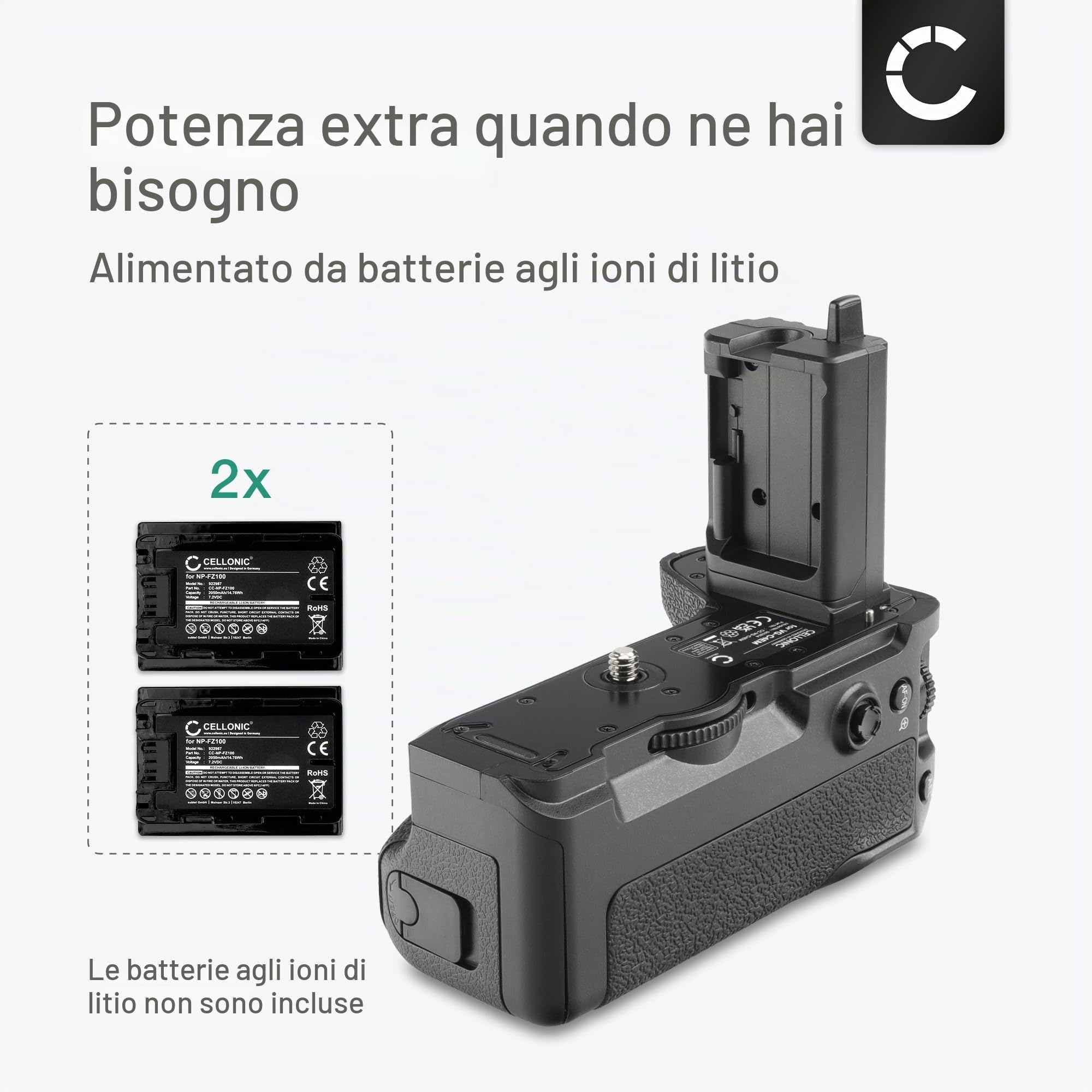 CELLONIC Impugnatura Batteria Compatibile con Sony A7 IV (ILCE-7M4)