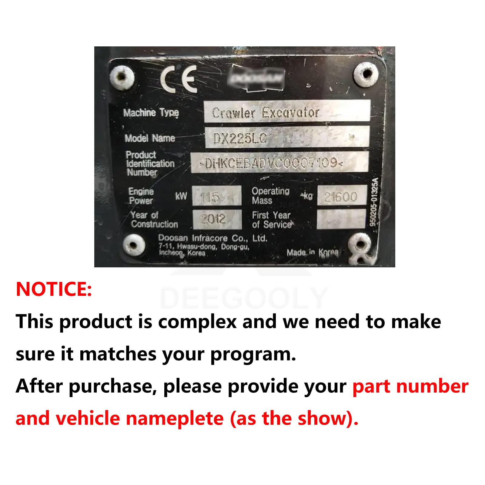 HIRINTOL 65.11201-7017 Original ECU ECM Controller Electronic