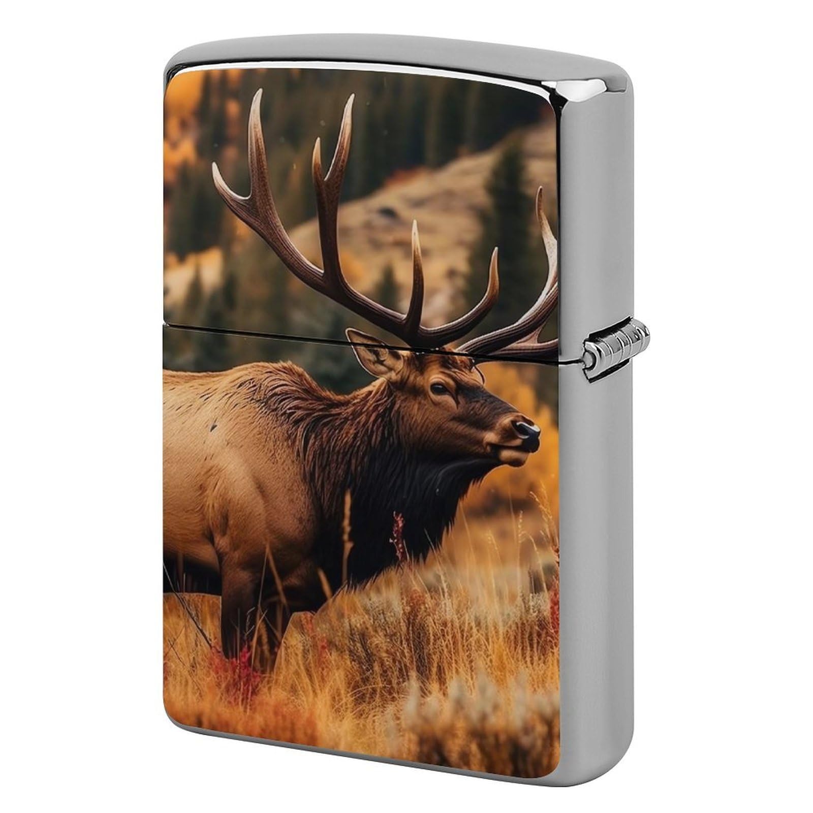 Wild Animals Lighter Case Vintage Metal Lighter Cover Reusable Lighter Protective Sleeve Unique Design Personalized Lighter Sleeve Holder Against Dust and Scratches
