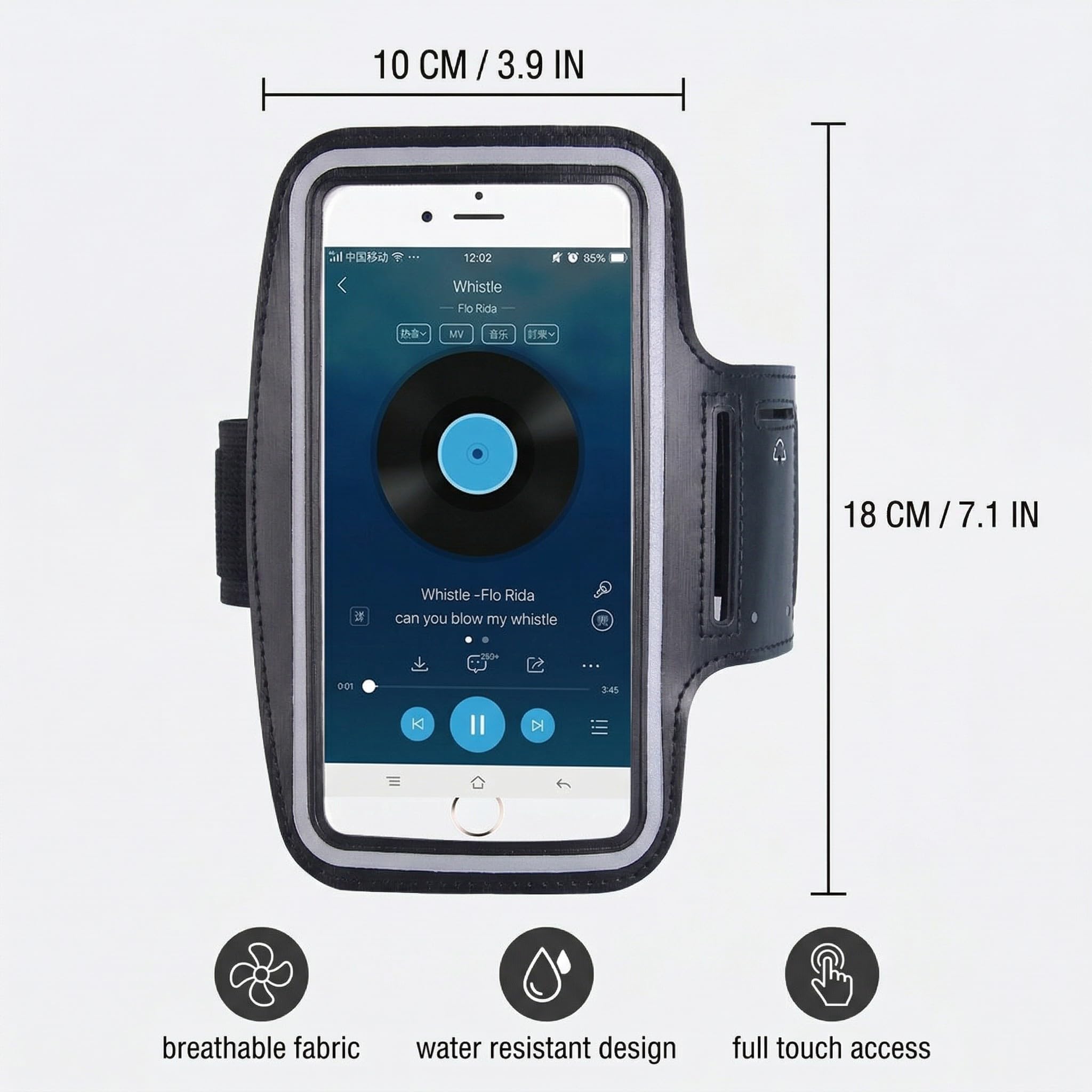 CoverKingz Bracciale Sportivo Per Xiaomi Poco X5/X5 Pro – Borsa Da Braccio Con Tasche E Riflettori, Regolabile, Nero