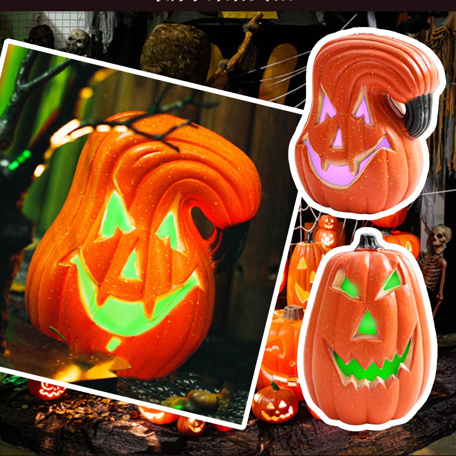 Amazon | Nicircle カボチャライト ハロウィン 飾り カボチャランタン 