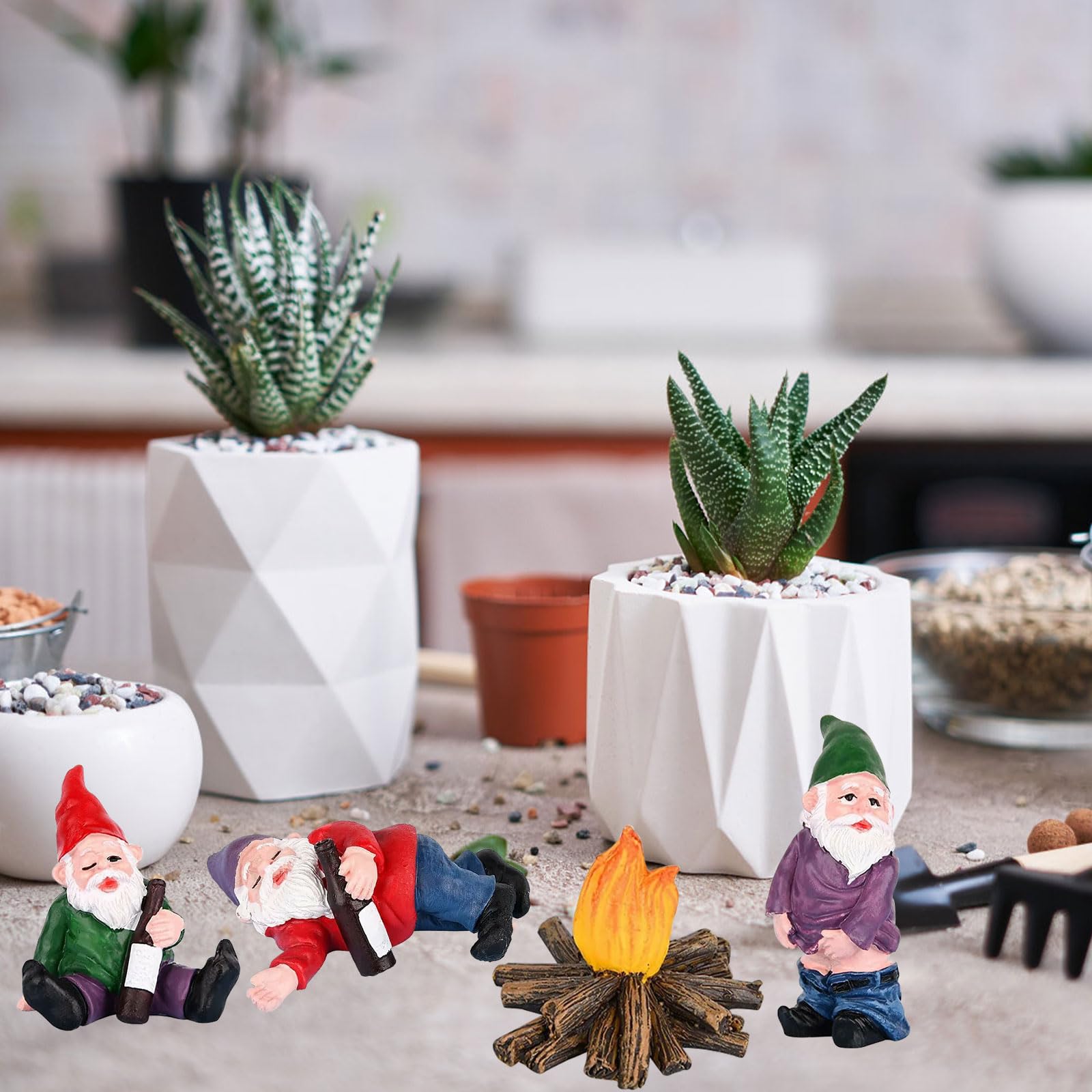 Mini figurines de Noël en verre soufflé, décorations pour arbre de Noël et minia Mini figurines de Noël en verre soufflé, décorations pour arbre de Noël et minia