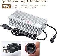 Vista 6 de NOMAL Mist Maker Fogger 10 Head Stainless Steel Ultrasonic Mist Humidifier 18.7lb/h Water Fountain Pond Fog Atomizer with Waterproof Power Supply