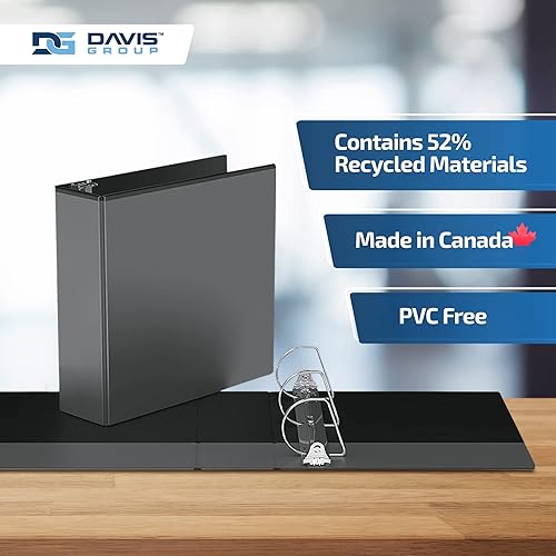 Miniatura 6 de Easyview - Carpetas prémium de 3 anillas con cubiertas transparentes y anillos en D, carpetas para escuela u oficina, 3 pulgadas, paquete de 6,