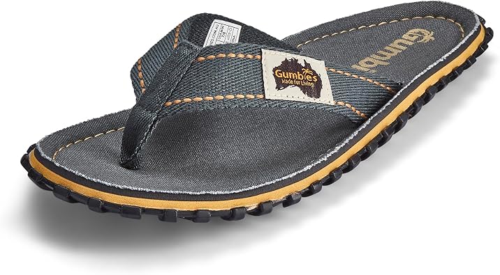 Gumbies Islander Flip-Flops | Unisex Classic Canvas Flip-Flops with Recycled Rubber Outsole & Cotton Footbed | Contoured, Lightweight & Everyday Comfortable