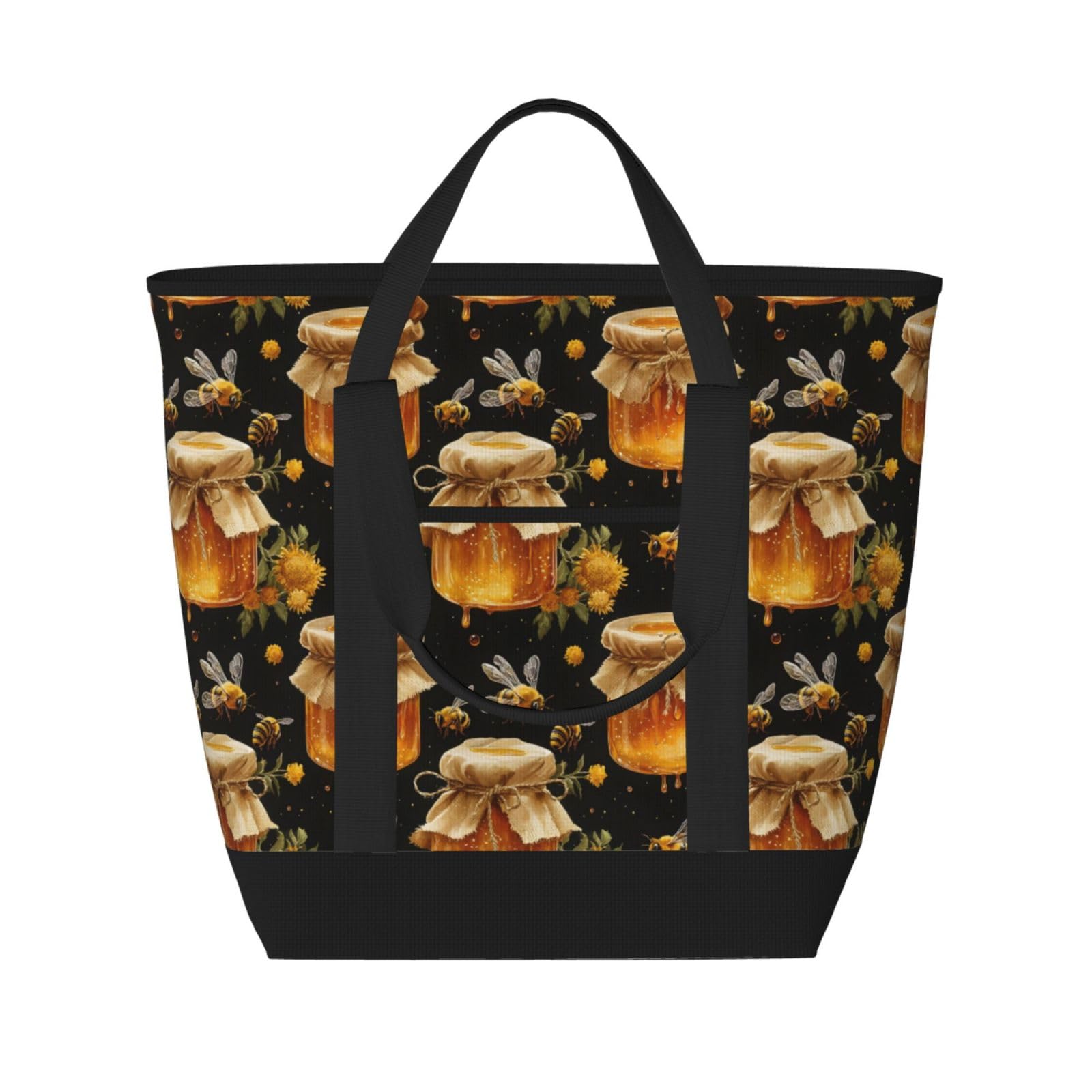 Sac d'épicerie isotherme chaud et froid étanche à motif abeille