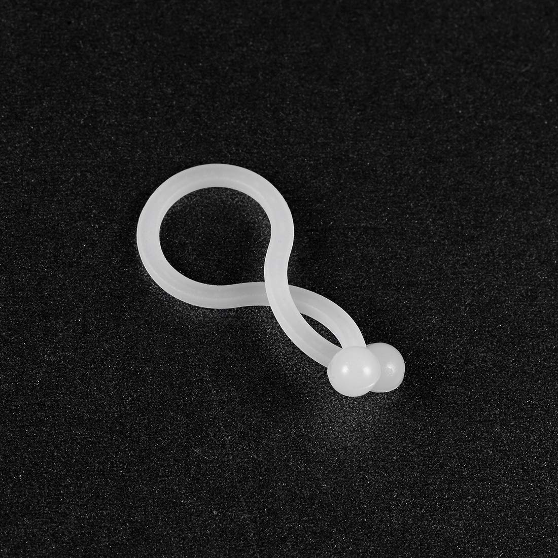 Uxcell 50 Stück Drehverschluss-Kabelbinder, Nylon, U-Form - Wiederverwendbar & Platzsparend