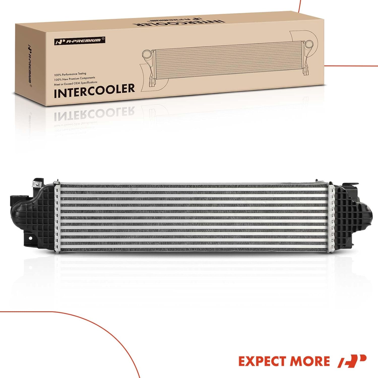 A-Premium Turbocharger Intercooler Compatible with Ford Fusion & Lincoln MKZ, 2017 2018 2019 2020, 2.0L, Charge Air Cooler