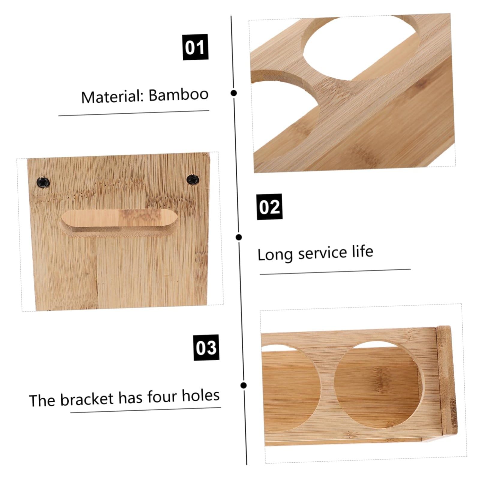 Gewürzregal-Organizer aus Holz, Gewürzregal aus Holz, Gewürzregal, Küchenschrank-Organizer, Gewürzflaschenhalter für die Küche zu Hause,Khaki,Round Hole
