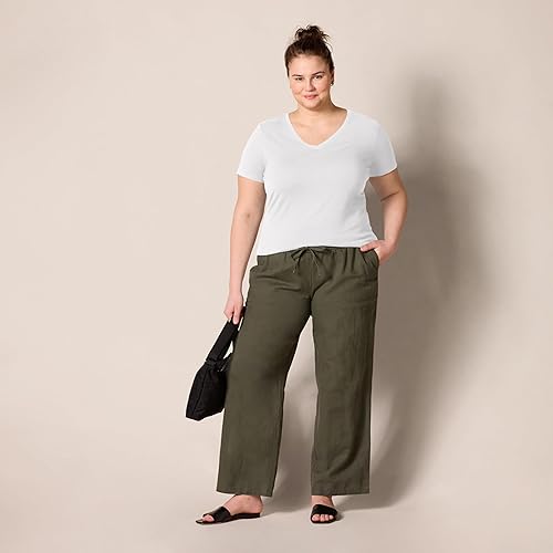 Vista 234 de Yaxa Essentials Women's Regular-Fit Short-Sleeve Crewneck T-Shirt