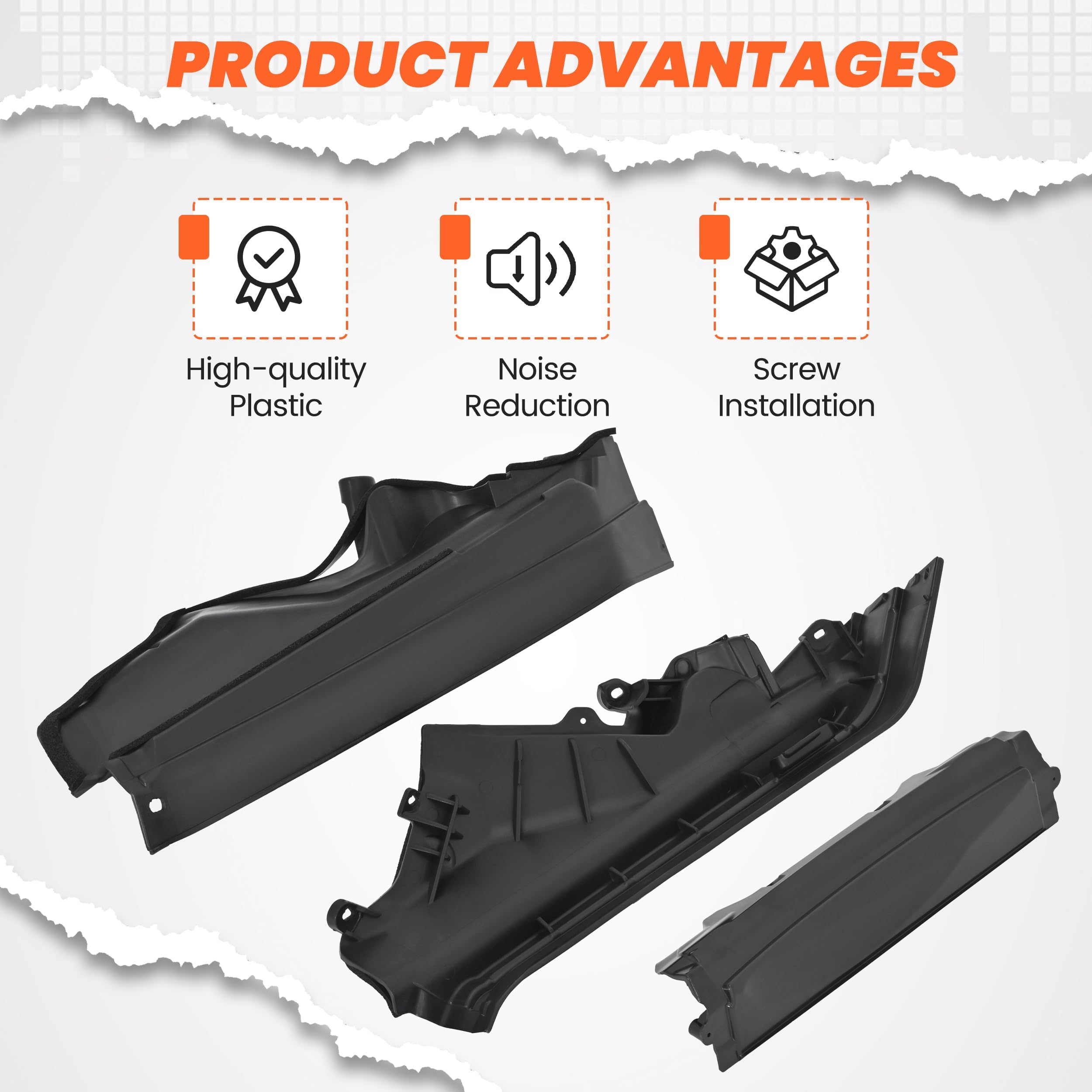 Juego de piezas para parte superior del motor compatible con X6 E71 E72 2008 – 2014, Reemplazo para 51717169421 51717169419