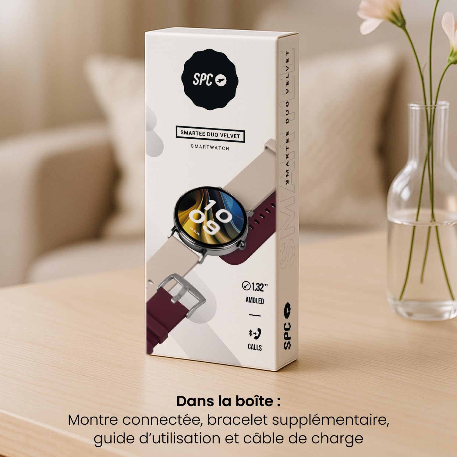 SPC SMARTEE Duo Velvet - Montre connectée AMOLED 1,32"