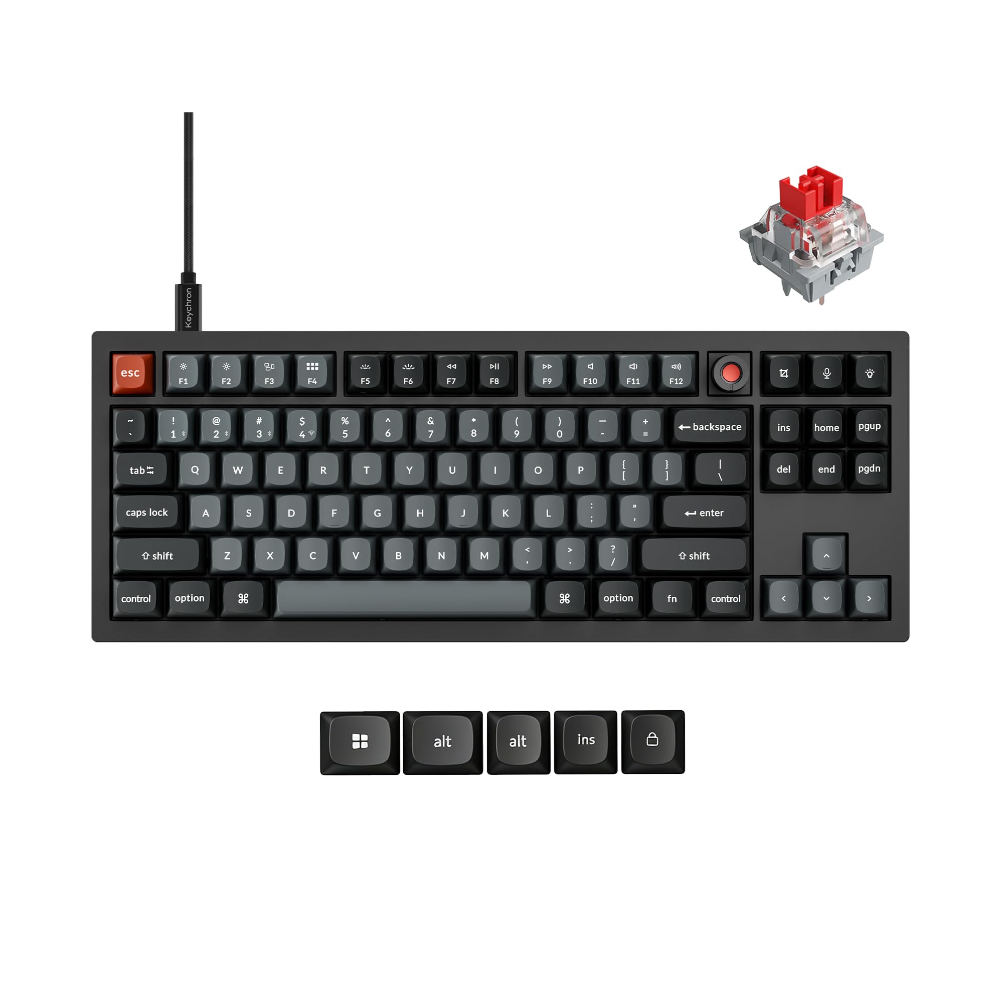 Amazon | Keychron V3 8K TKL 有線メカニカルキーボード 8000Hz