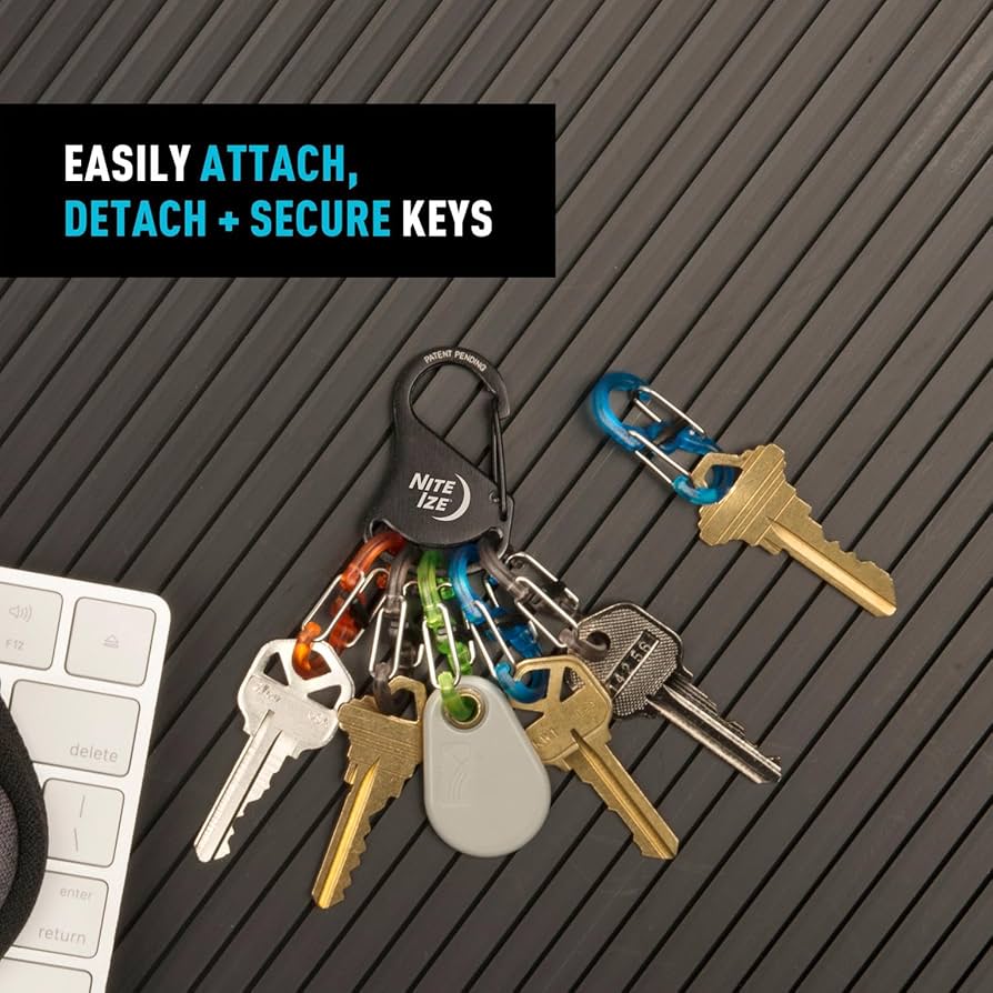 Amazon.com: Nite Ize KeyRack Steel S-Biner - Plastic Key Carabiner